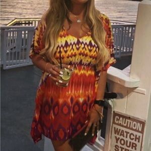 Bebe dress / coverup • colourful dress